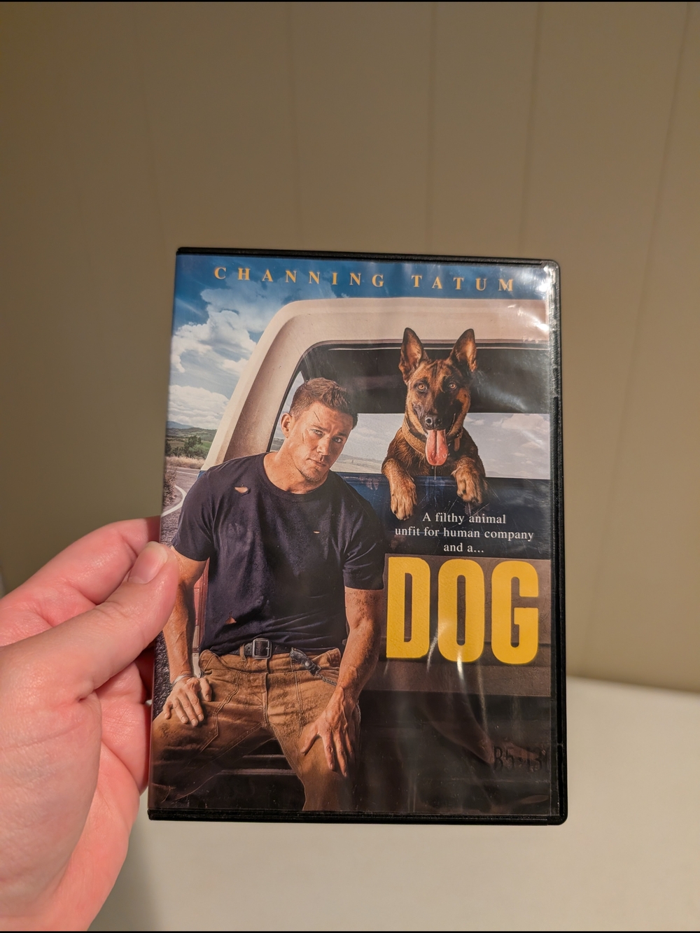 DOG (Channing Tatum) Movie DVD - Black/Yellow Cover